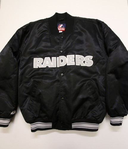Vintage raiders satin bomber - satin,